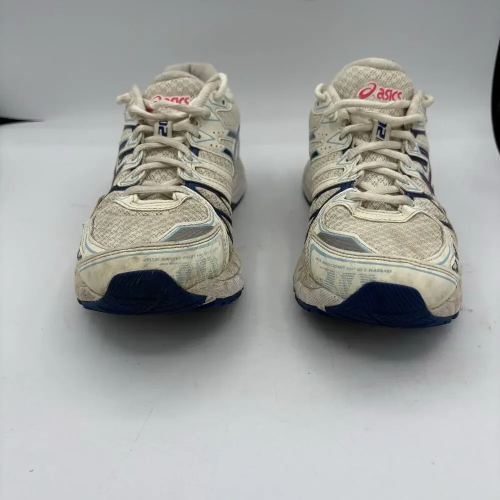 Asics Sneakers Mens Size 6.5 Sportstyle Gel-Kayano 20 Creme Deep Marine Running‎